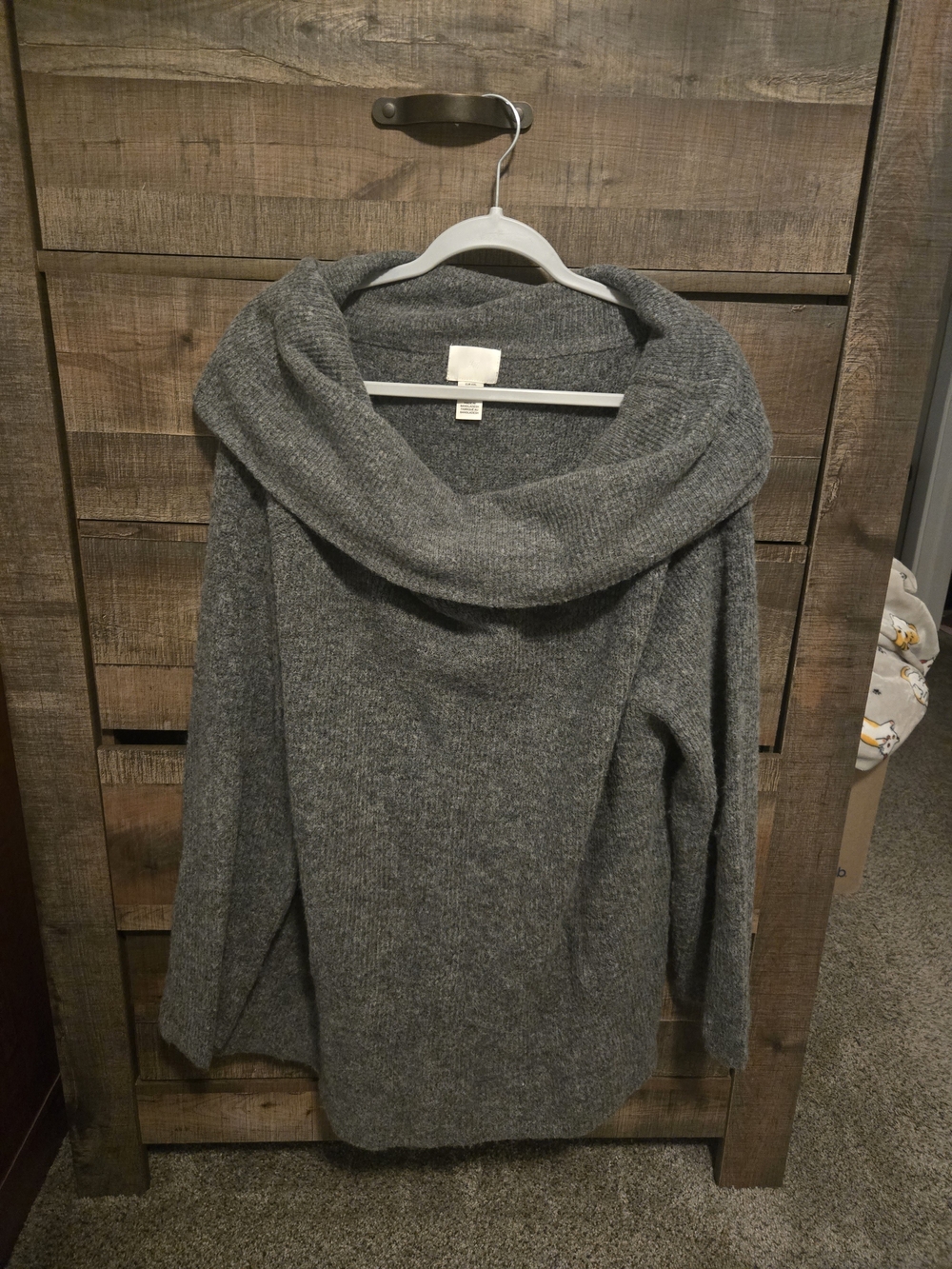 H&M Gray Cowl Neck Sweater
